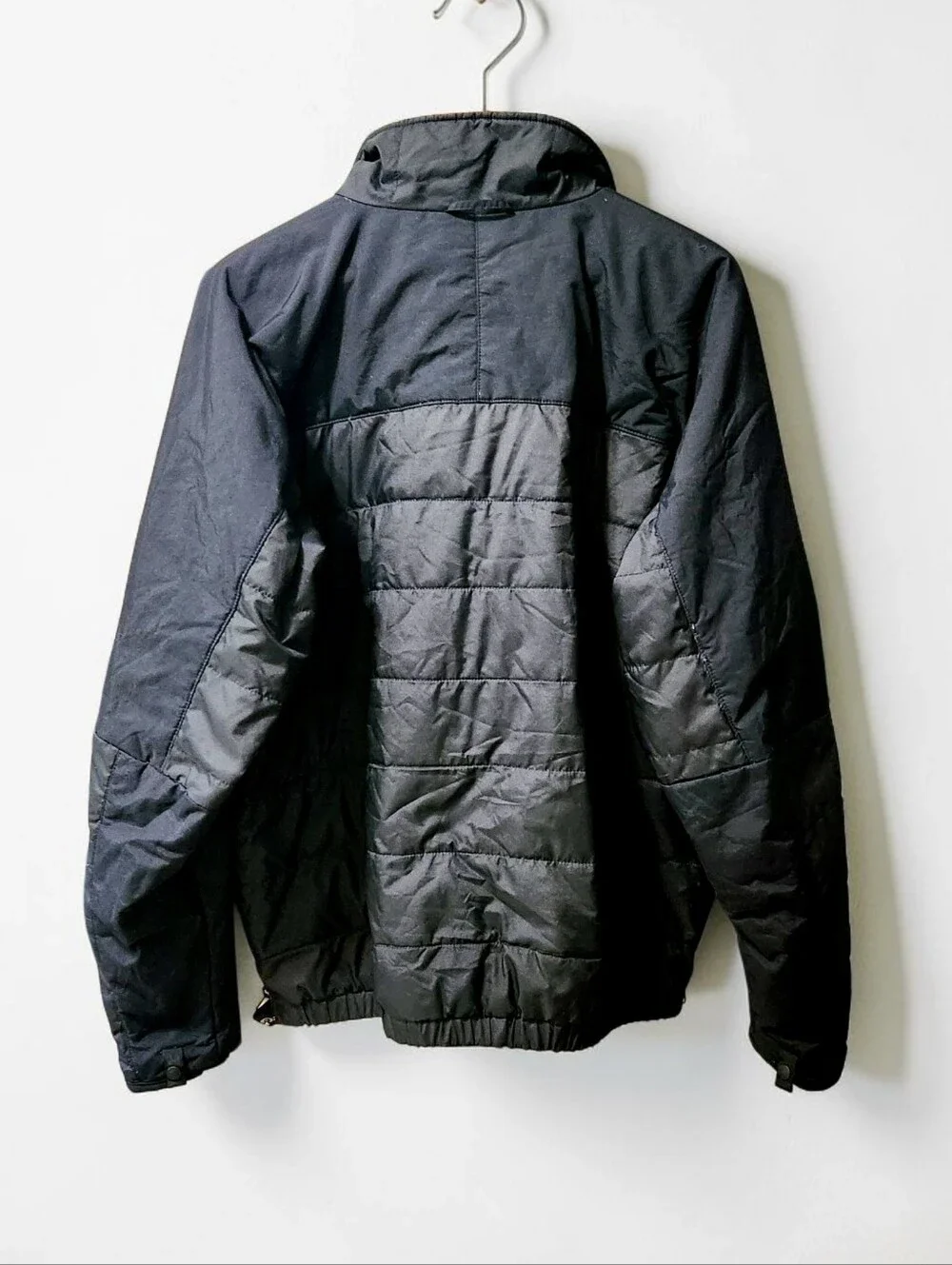 The North Face Quilted Molle PAL Zip Jacket Mens M Black Utility Zip Side Raglan